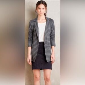 Dolan Anthropologie Gray Striped Women's Jacket size M